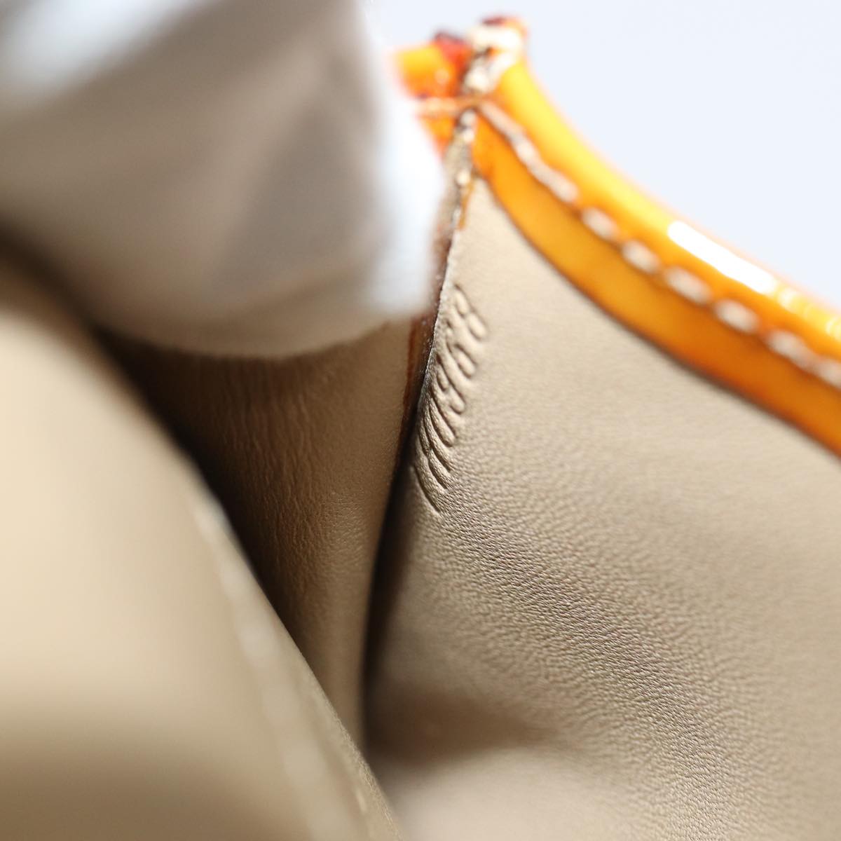 Louis Vuitton Lafayette Street Beige Patent Leather Wallet