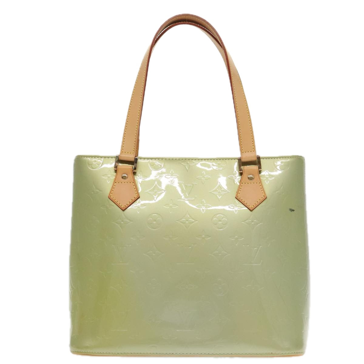 Louis Vuitton Houston Green Patent Leather Handbag