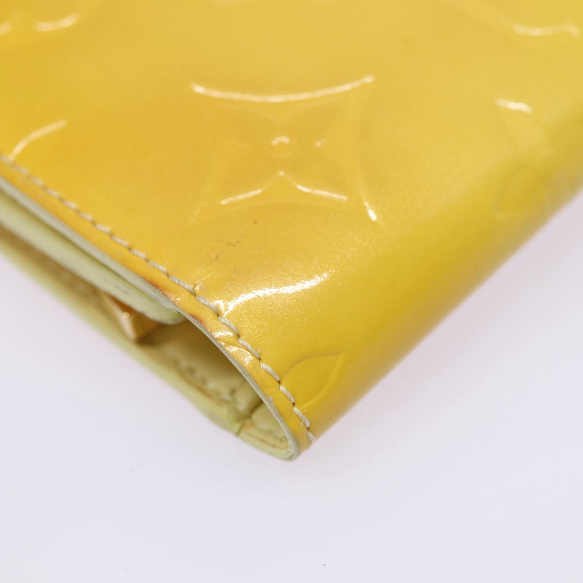 Louis Vuitton Walker Yellow Patent Leather Wallet
