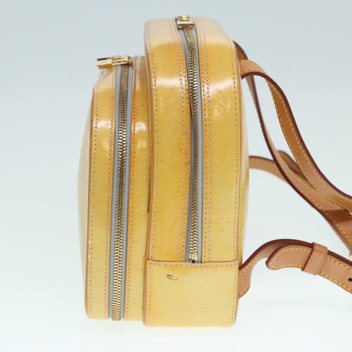 Louis Vuitton Marly Yellow Patent Leather Backpack Bag