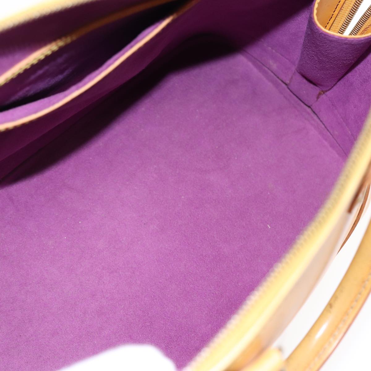 Louis Vuitton Alma Yellow Leather Handbag