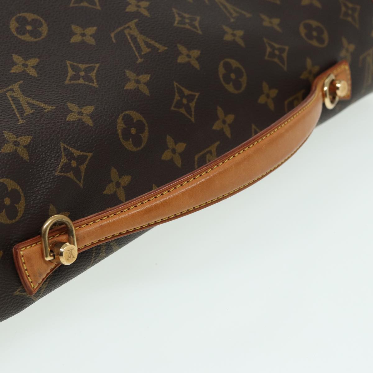 Louis Vuitton Beverly Brown Canvas Handbag
