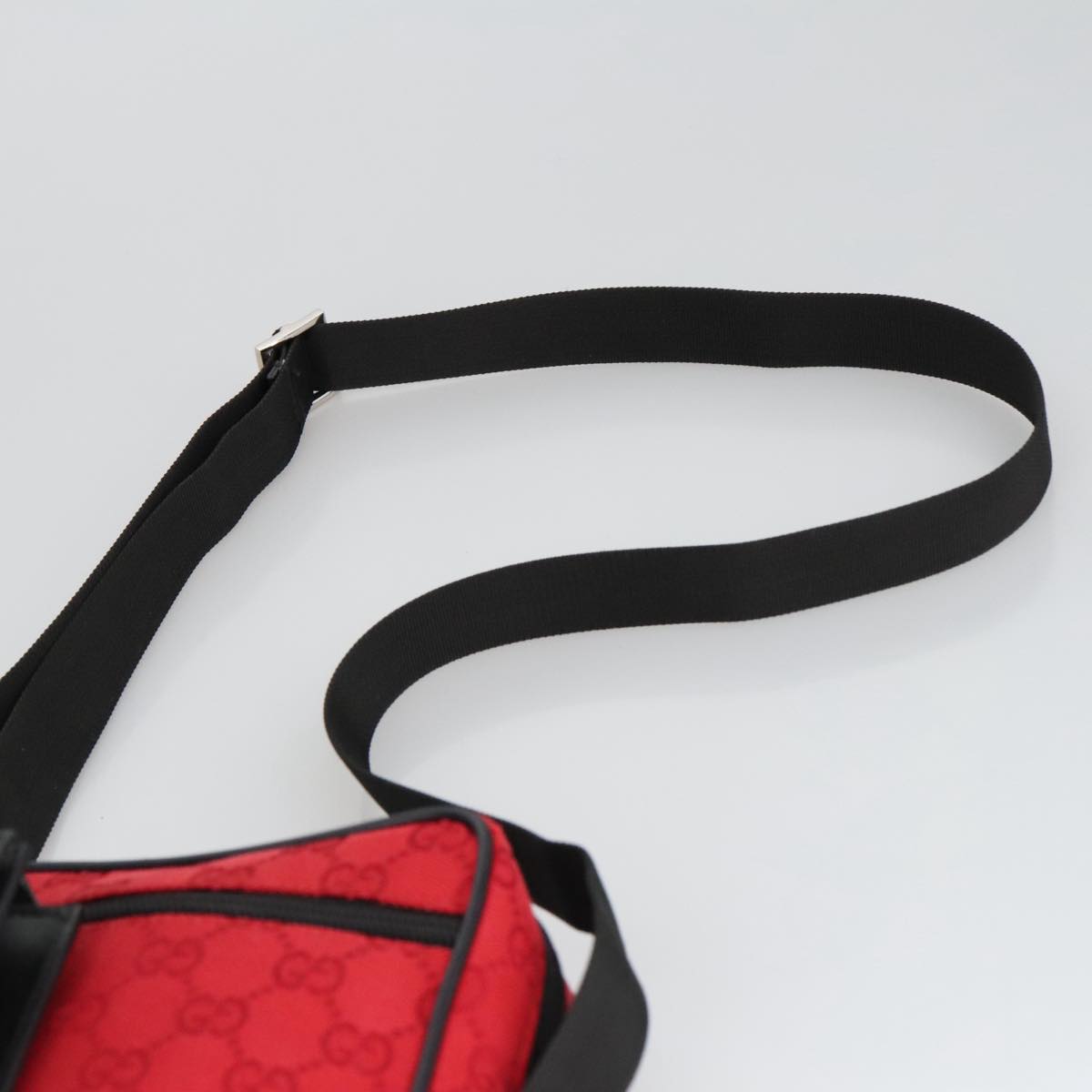 Gucci Red Canvas Shoulder Bag
