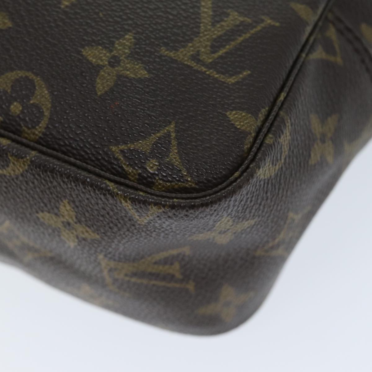 Louis Vuitton Trousse De Toilette Brown Canvas Clutch Bag