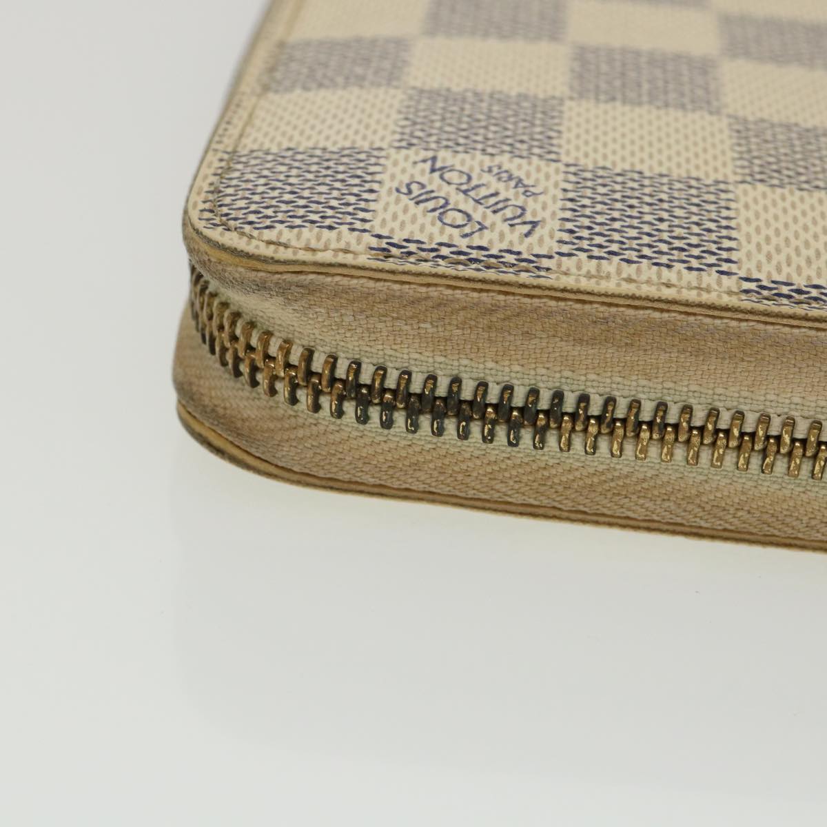 Louis Vuitton Zippy Wallet Turquoise Canvas Wallet