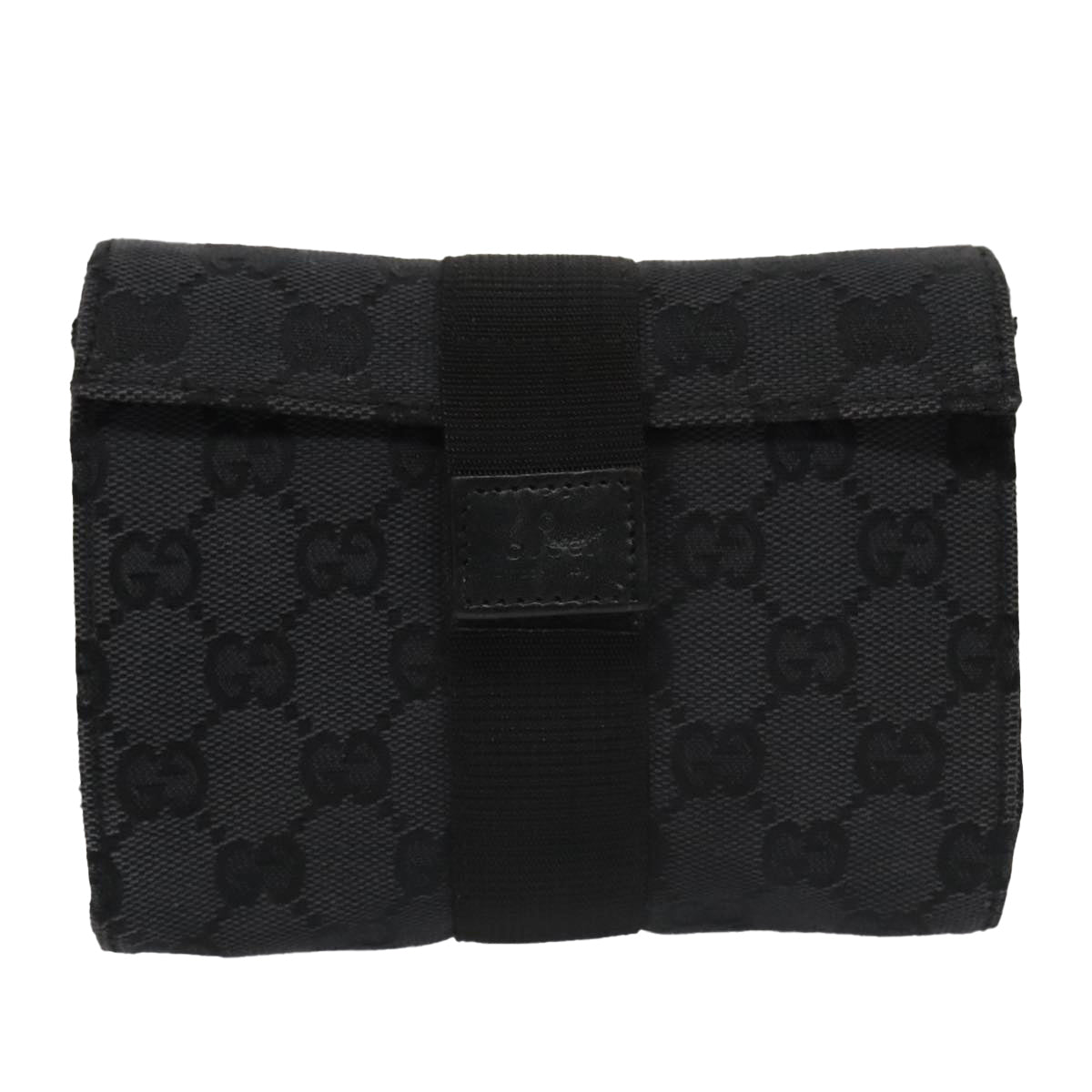 Gucci Gg Canvas Black Canvas Clutch Bag ()