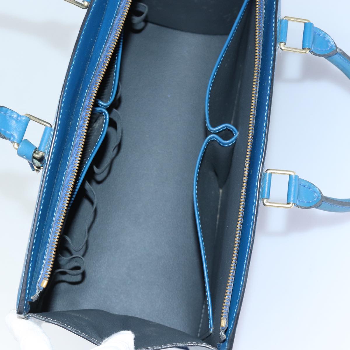 Louis Vuitton Riviera Blue Leather Handbag