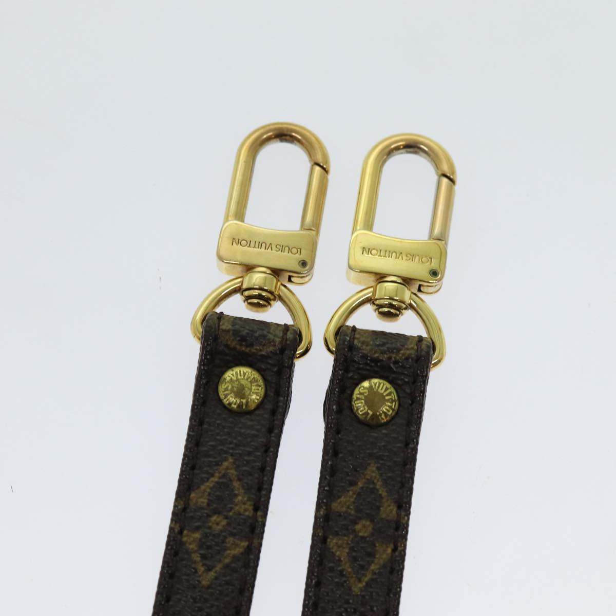 Louis Vuitton Shoulder Strap Brown Canvas Bag Jewelry