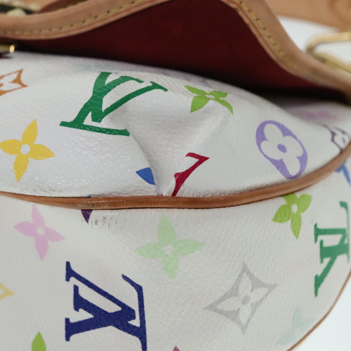 Louis Vuitton Patti White Canvas Shoulder Bag