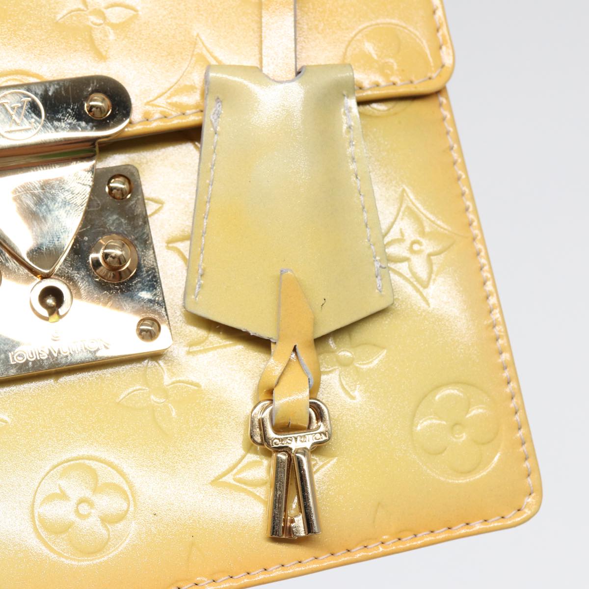 Louis Vuitton Spring Street Yellow Patent Leather Handbag