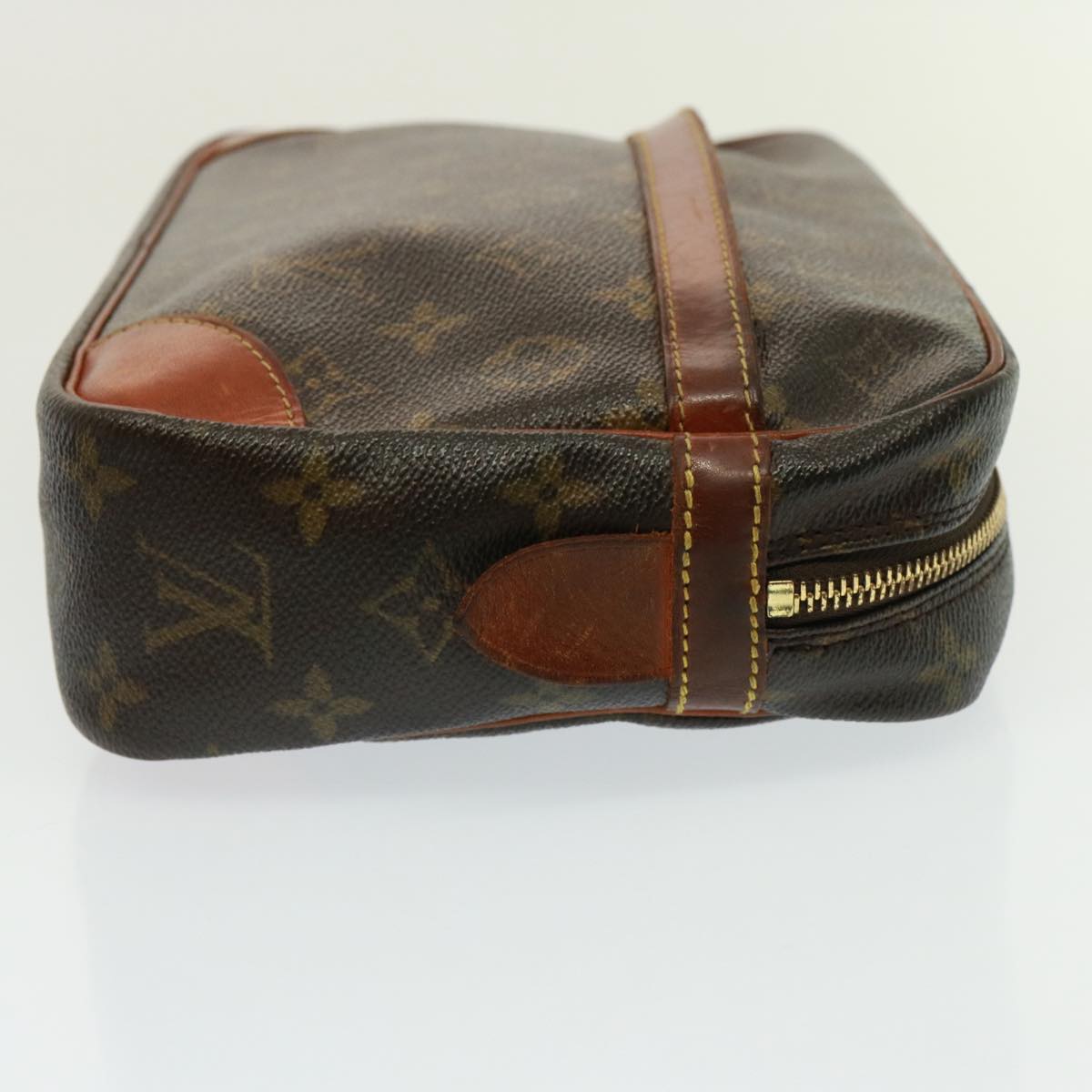 Louis Vuitton Compiegne 28 Brown Canvas Clutch Bag