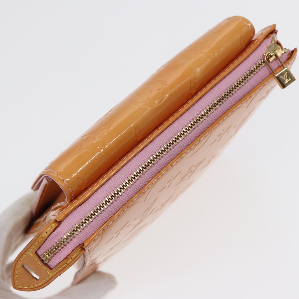 Louis Vuitton Mott Beige Patent Leather Shoulder Bag