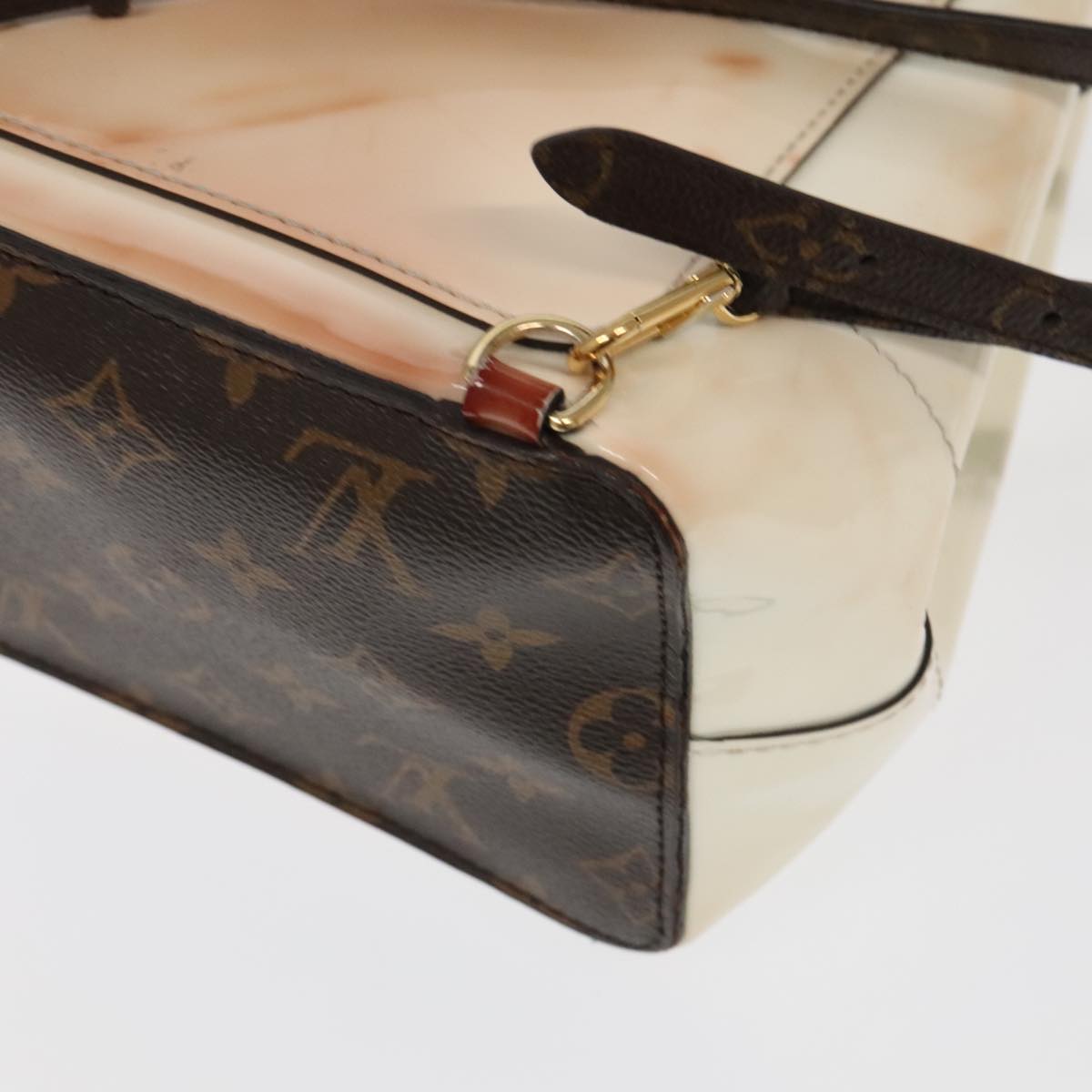 Louis Vuitton Hot Springs White Leather Backpack Bag