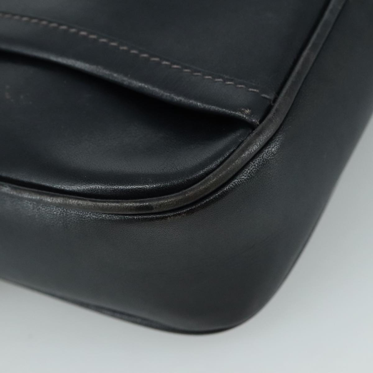 Gucci Interlocking G Navy Leather Shoulder Bag