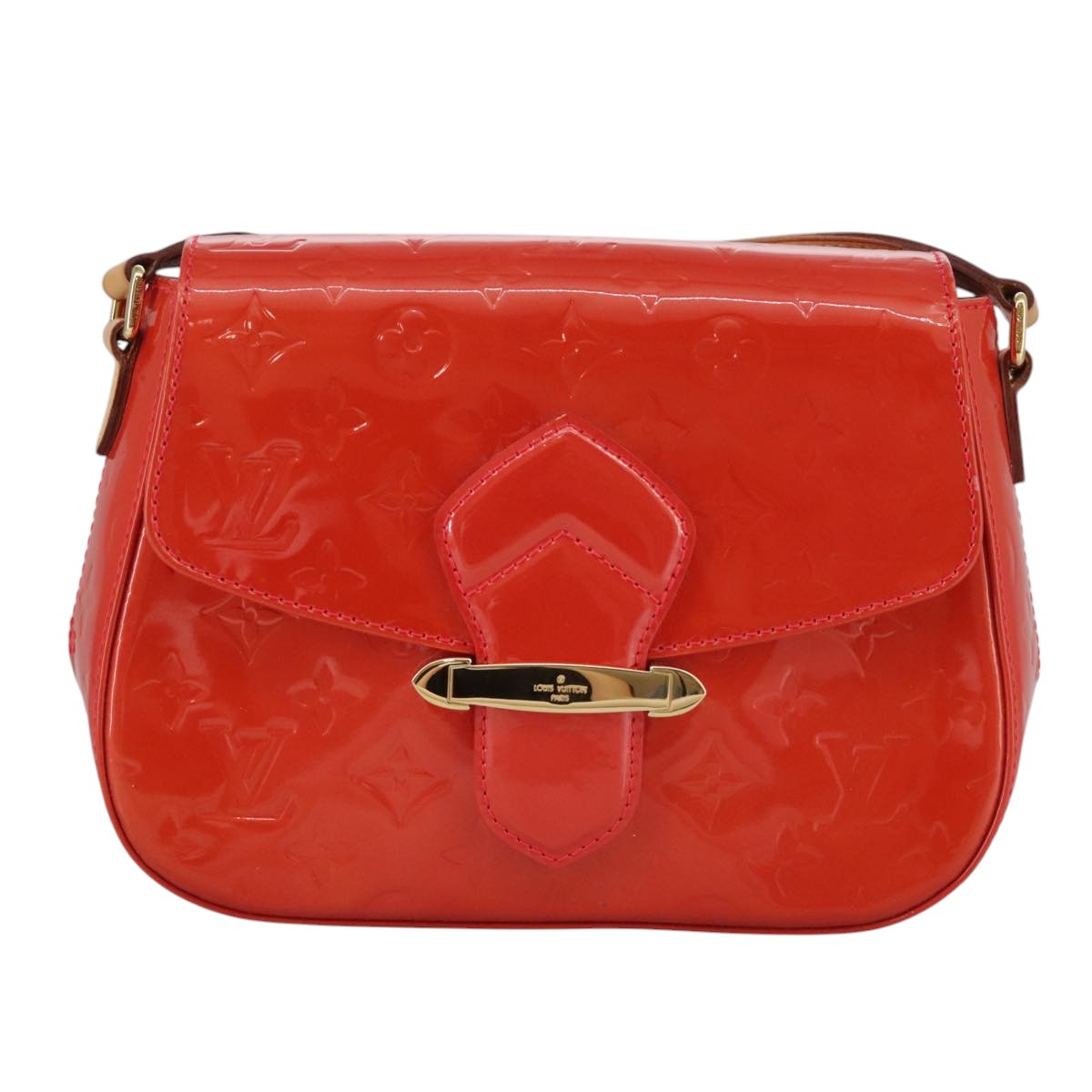 Louis Vuitton Bellflower Red Patent Leather Shoulder Bag