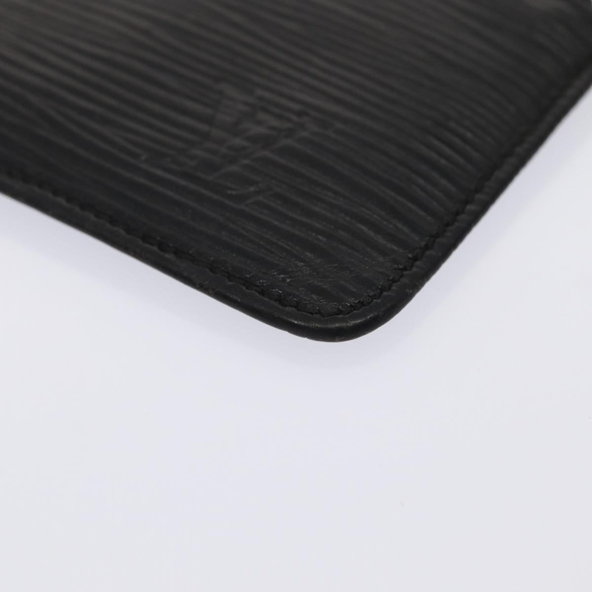 Louis Vuitton Pochette Clés Black Leather Wallet
