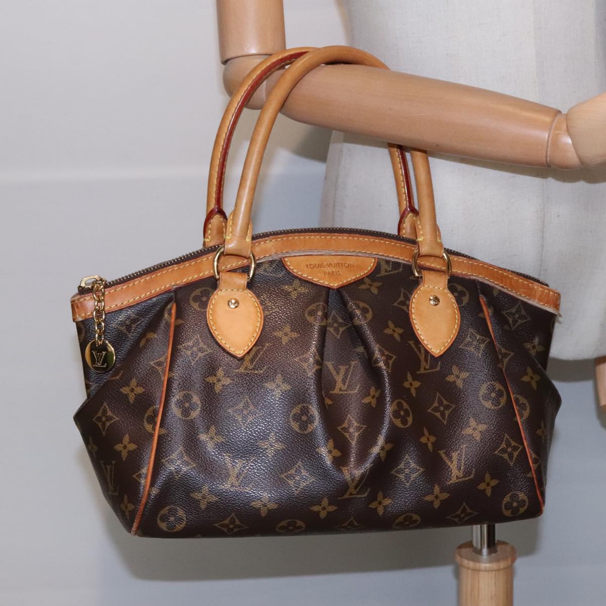 Louis Vuitton Tivoli Brown Canvas Handbag