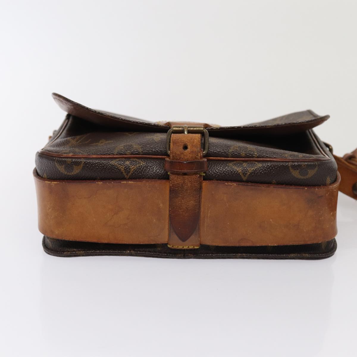 Louis Vuitton Cartouchiere Brown Canvas Shoulder Bag