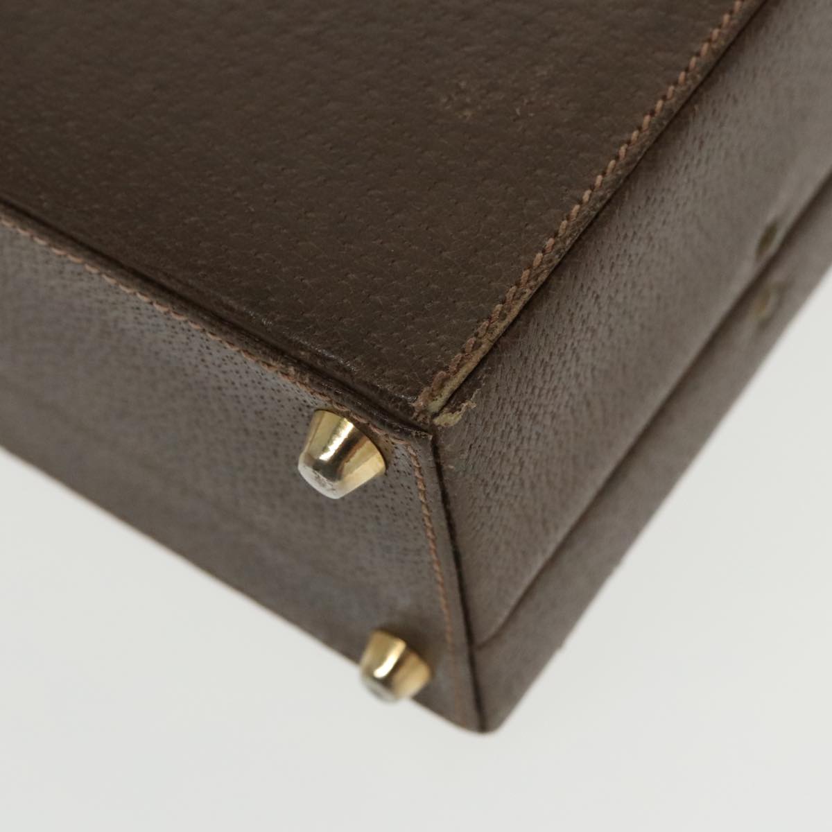 Gucci Brown Leather Travel Bag
