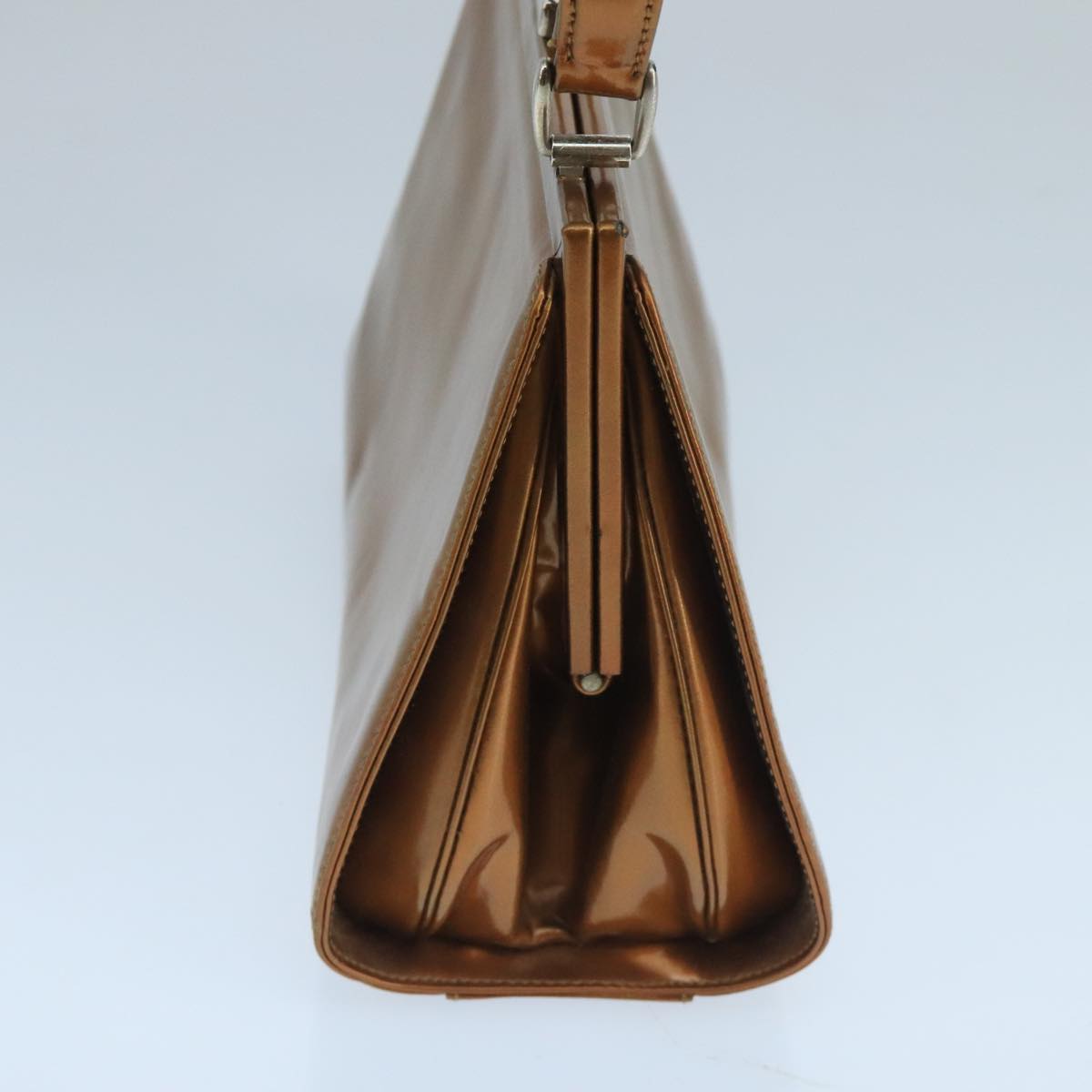 Gucci Jackie Brown Patent Leather Shoulder Bag