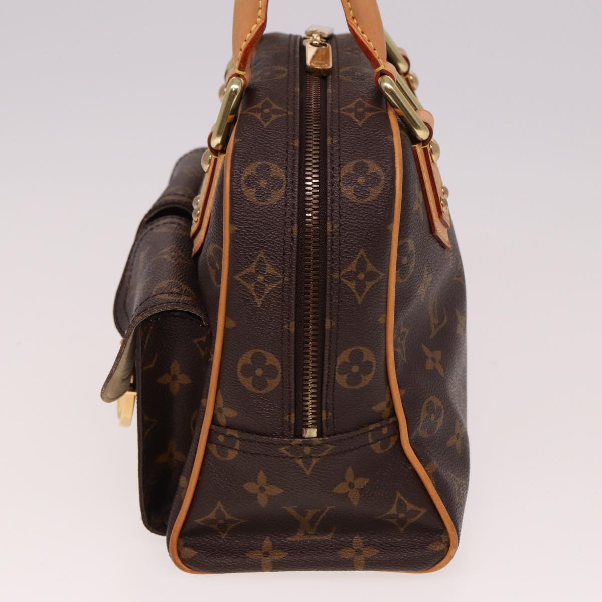 Louis Vuitton Manhattan Brown Canvas Handbag
