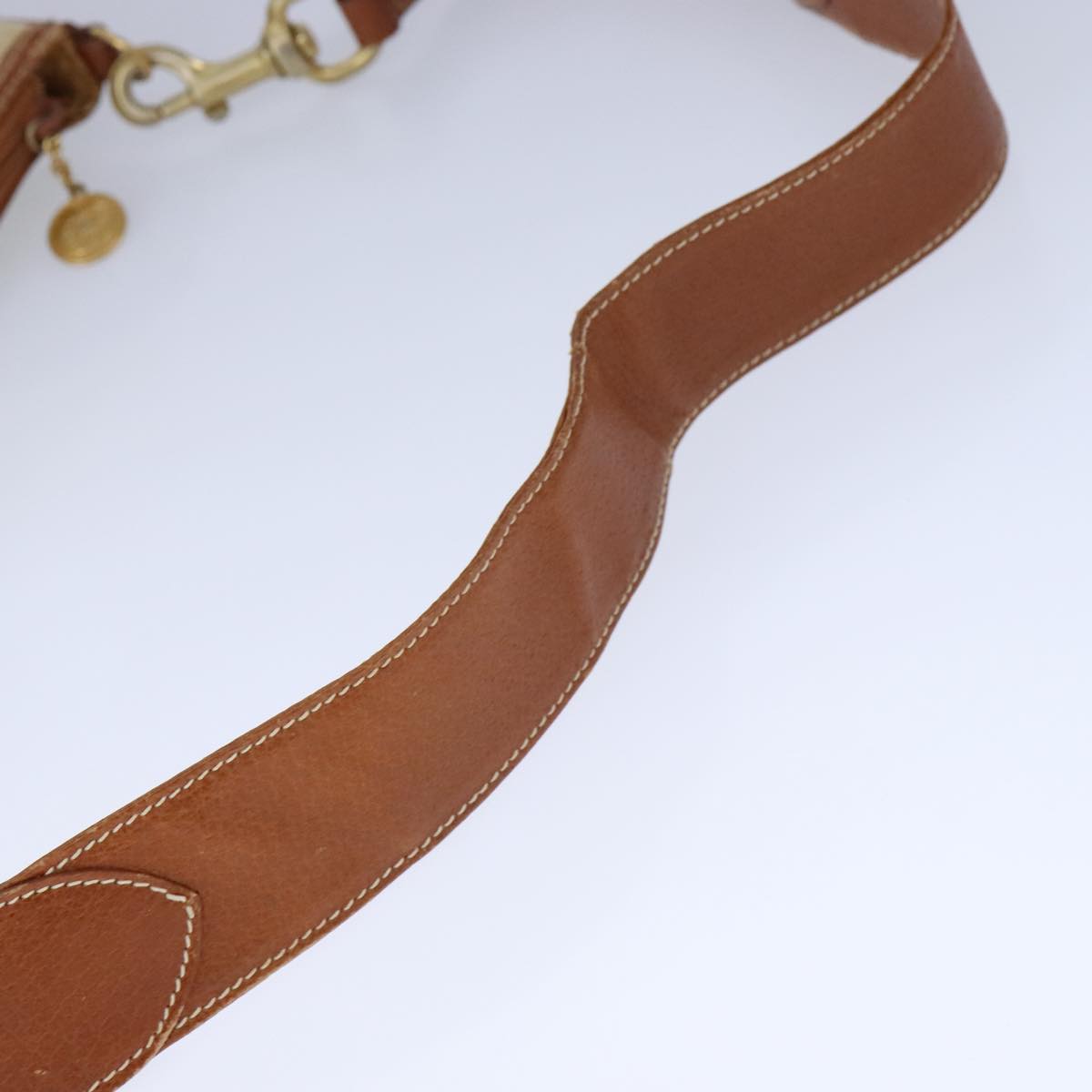 Gucci Vintage Beige Canvas Shoulder Bag
