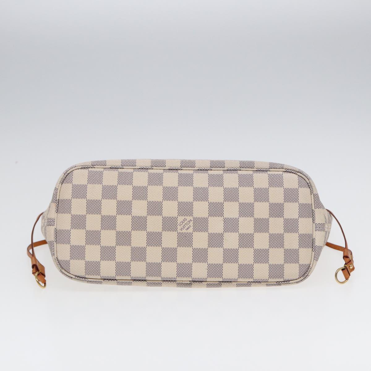 Louis Vuitton Neverfull Pm White Canvas Tote Bag