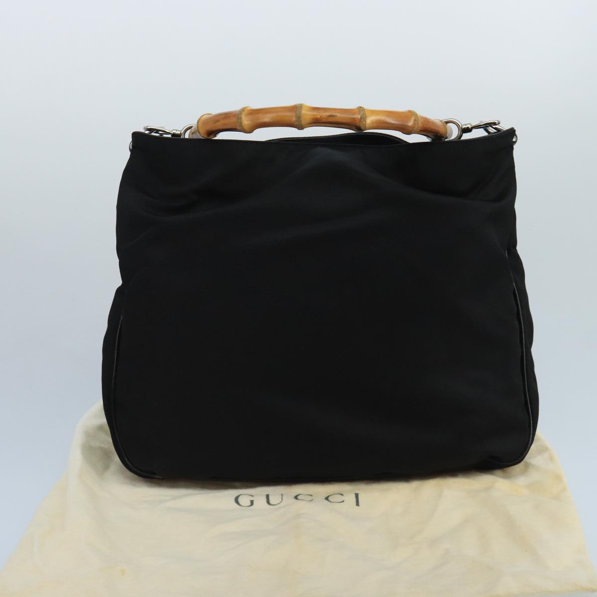 Gucci Bamboo Black Synthetic Handbag