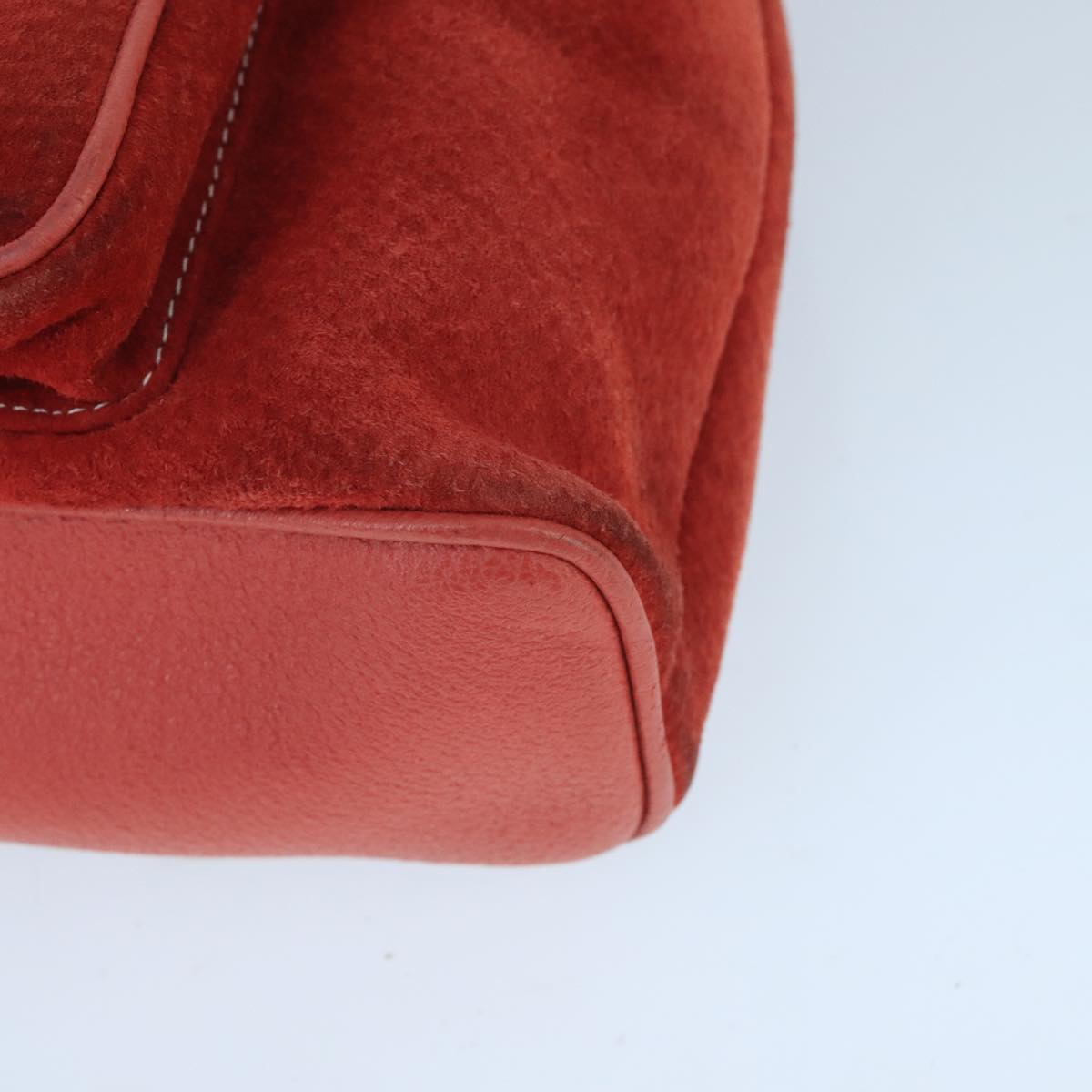 Gucci Bamboo Red Suede Backpack Bag