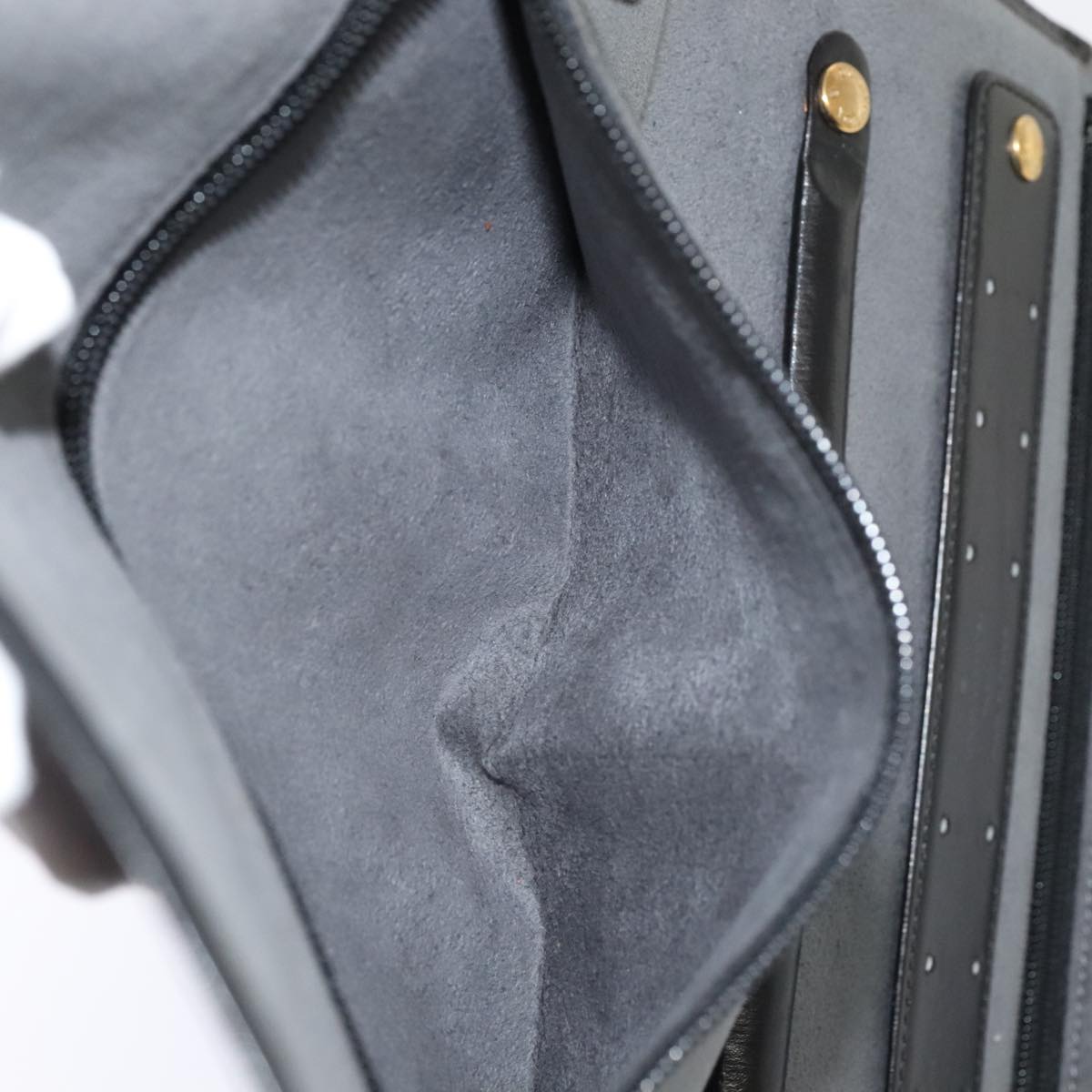 Louis Vuitton Rouleau Black Leather Clutch Bag