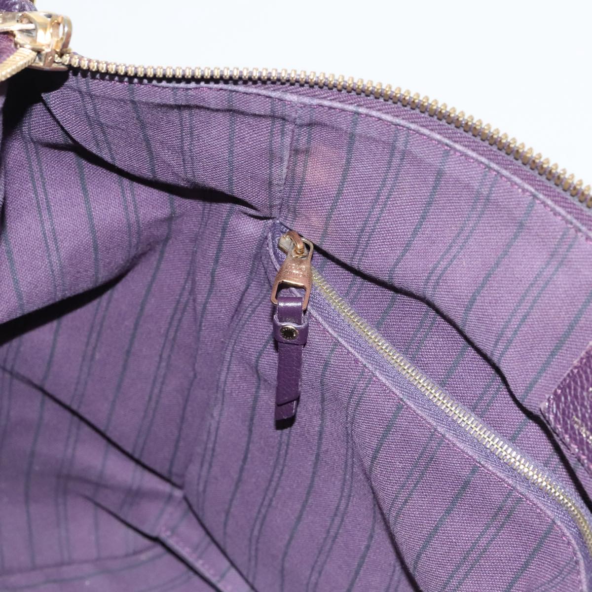 Louis Vuitton Lumineuse Purple Leather Shoulder Bag