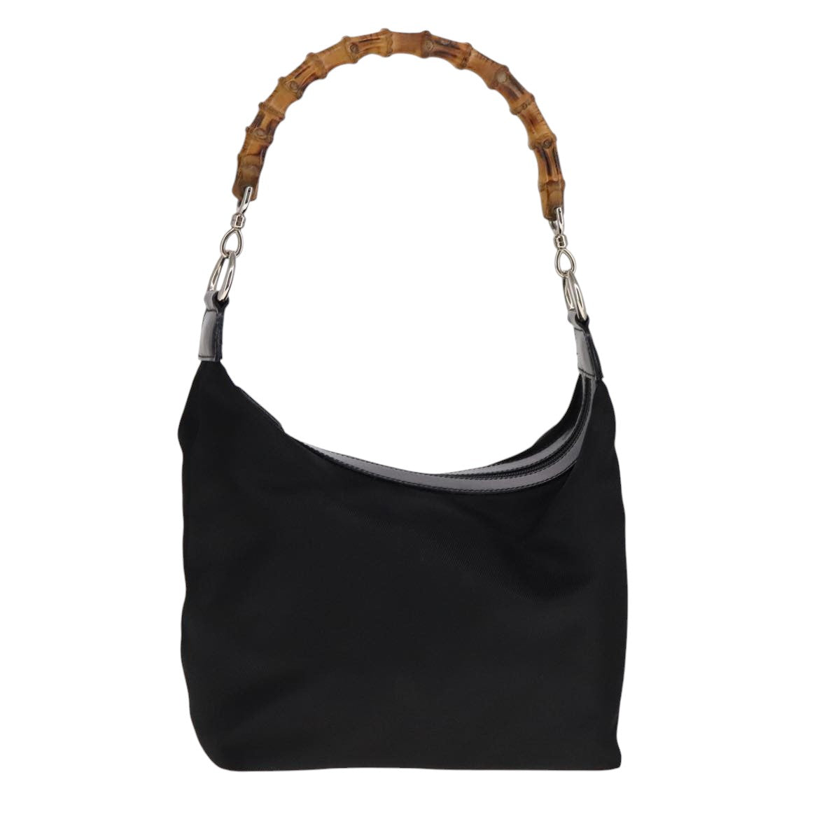 Gucci Bamboo Black Synthetic Handbag