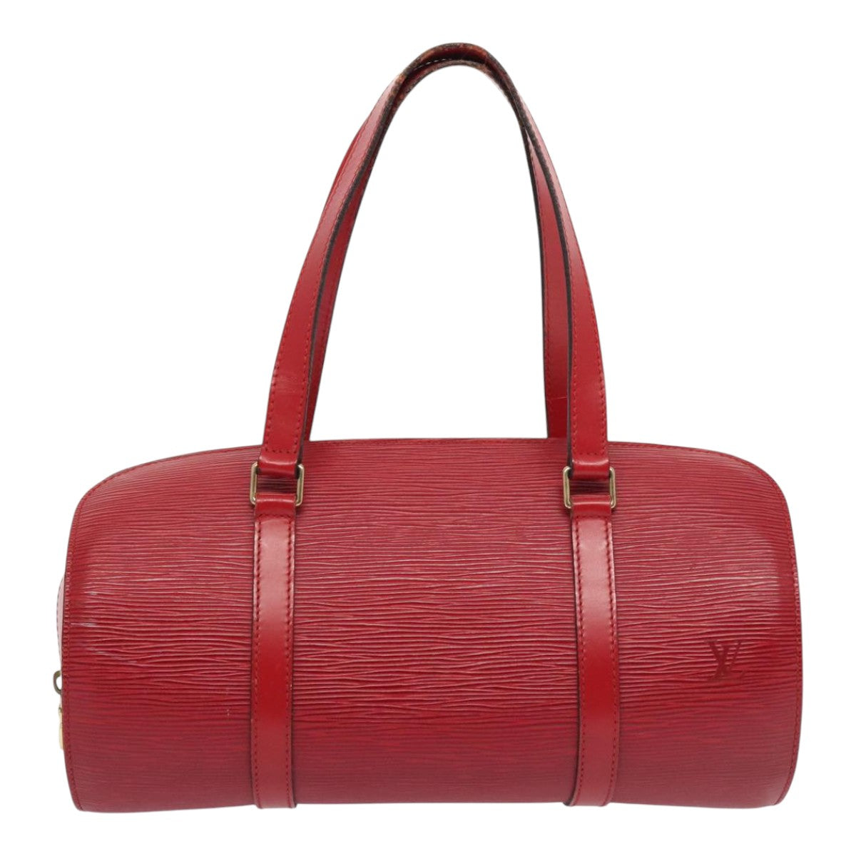 Louis Vuitton Soufflot Red Leather Handbag