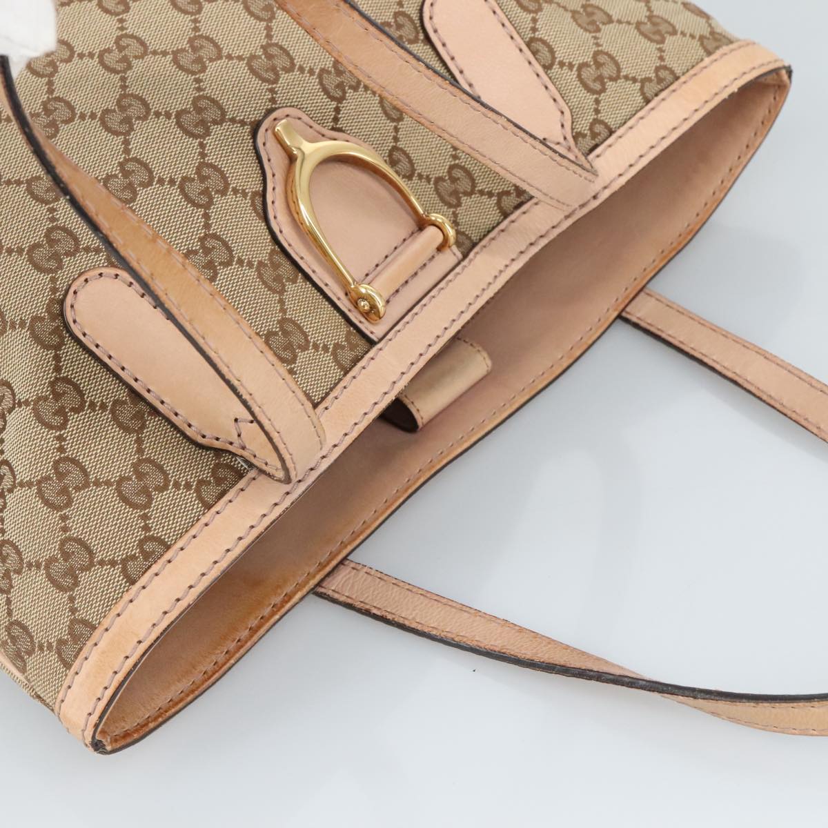 Gucci Gg Canvas Beige Canvas Tote Bag