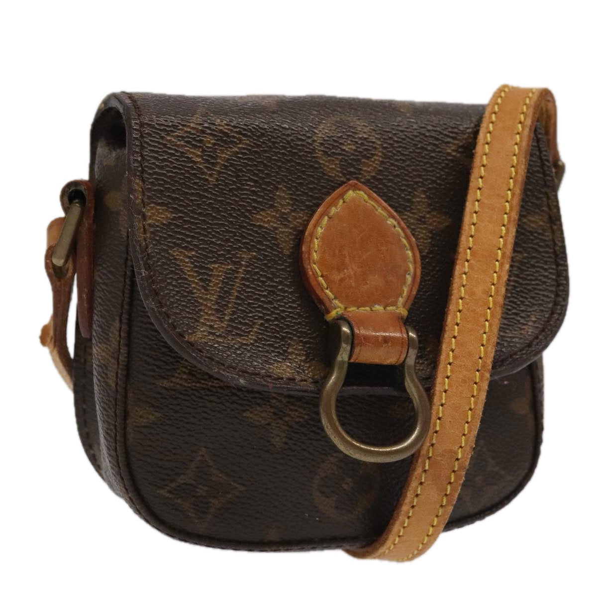 Louis Vuitton Saint Cloud Brown Canvas Shoulder Bag