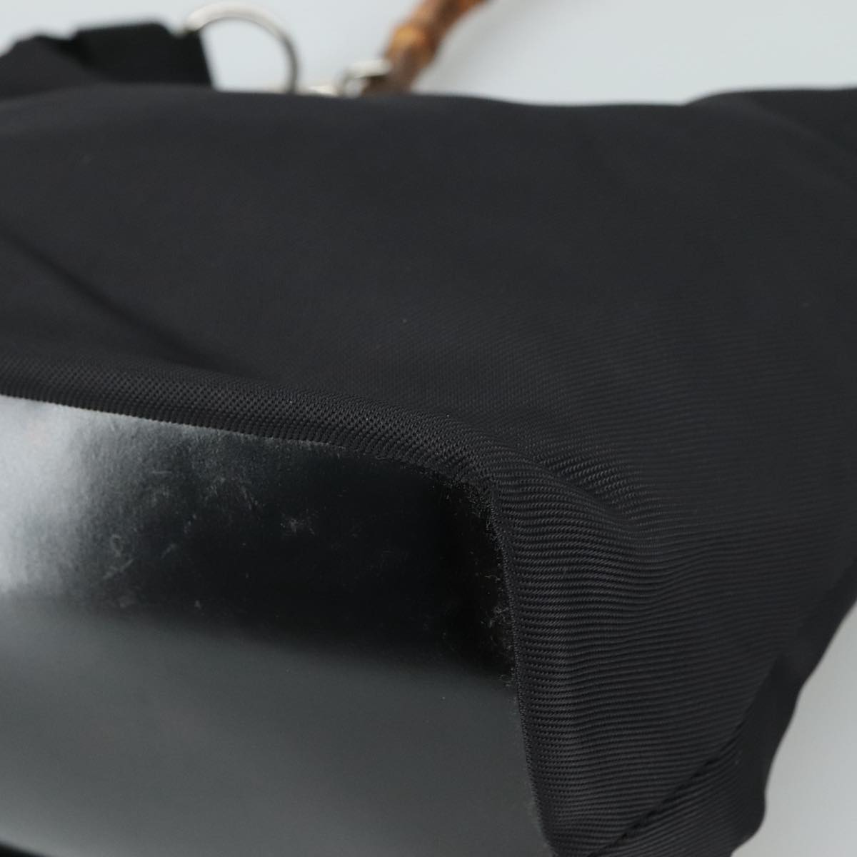 Gucci Bamboo Black Synthetic Handbag