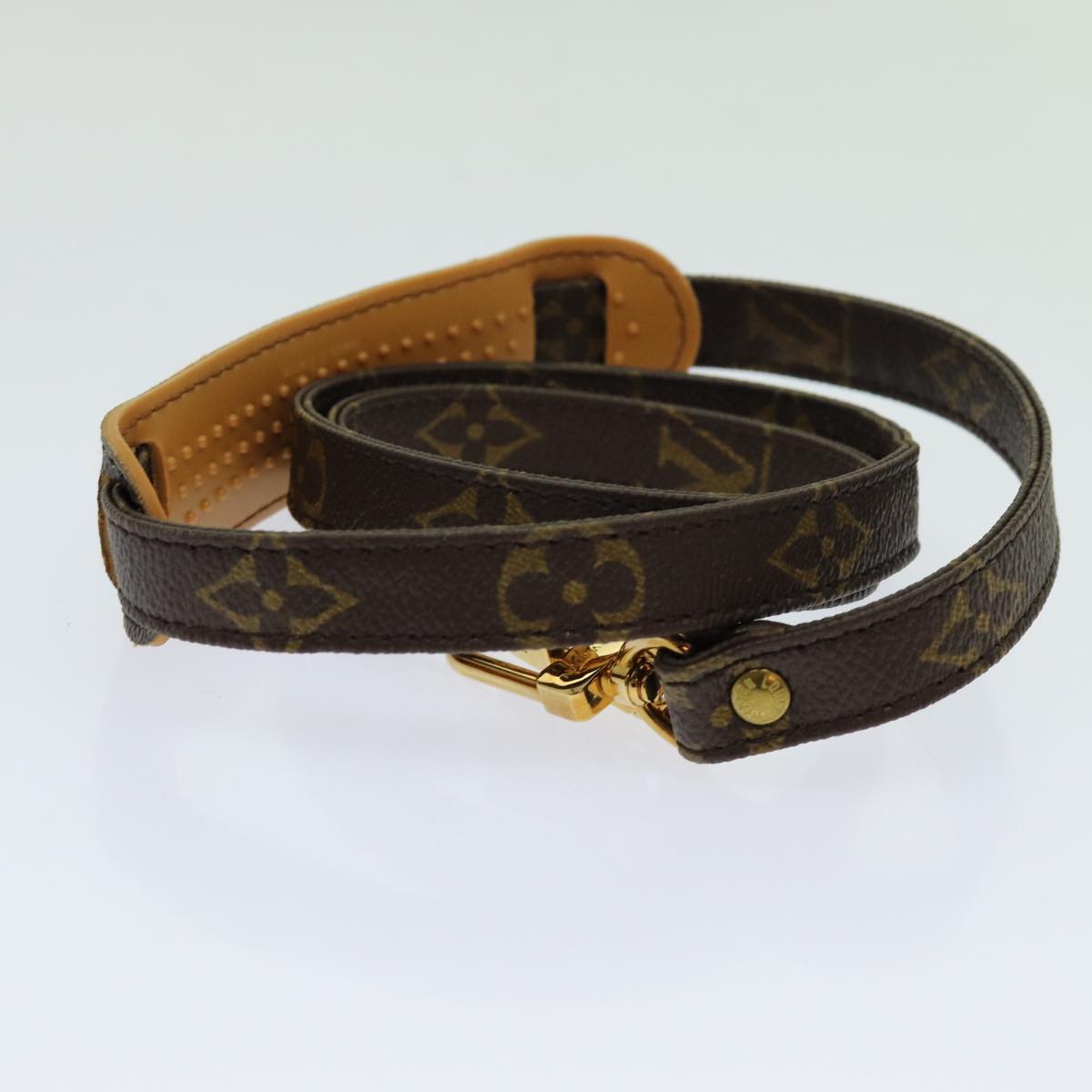 Louis Vuitton Shoulder Strap Brown Canvas Bag Jewelry