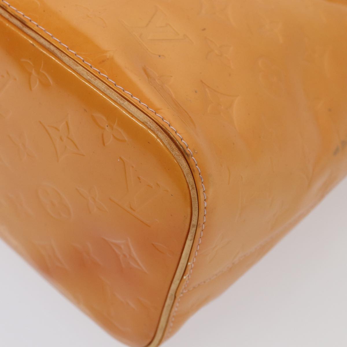 Louis Vuitton Houston Brown Patent Leather Handbag