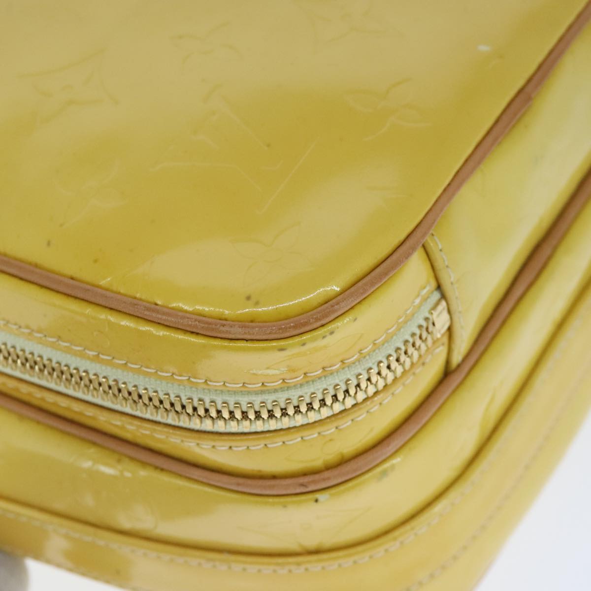 Louis Vuitton Wooster Yellow Patent Leather Shoulder Bag