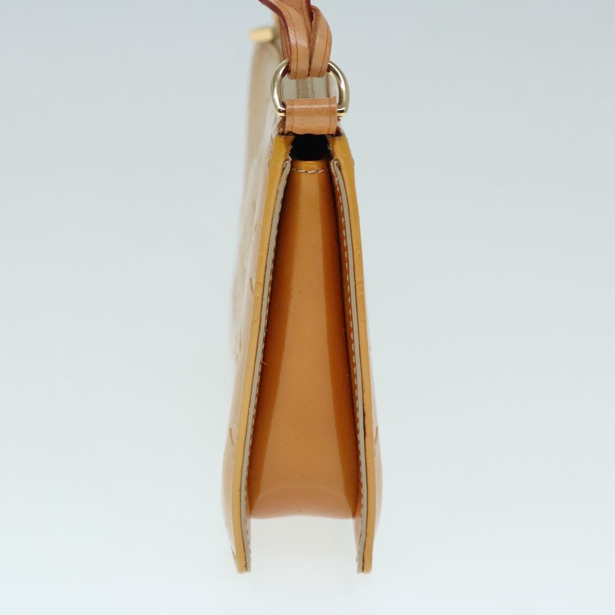 Louis Vuitton Lexington Beige Patent Leather Clutch Bag