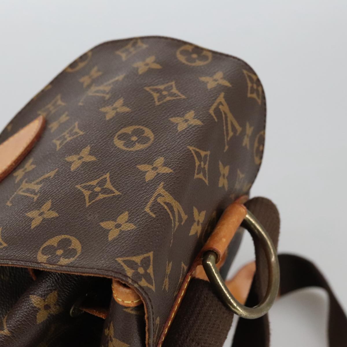 Louis Vuitton Montsouris Gm Brown Canvas Backpack Bag