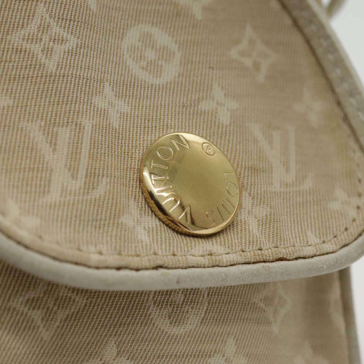 Louis Vuitton Mini Lin Beige Canvas Shoulder Bag