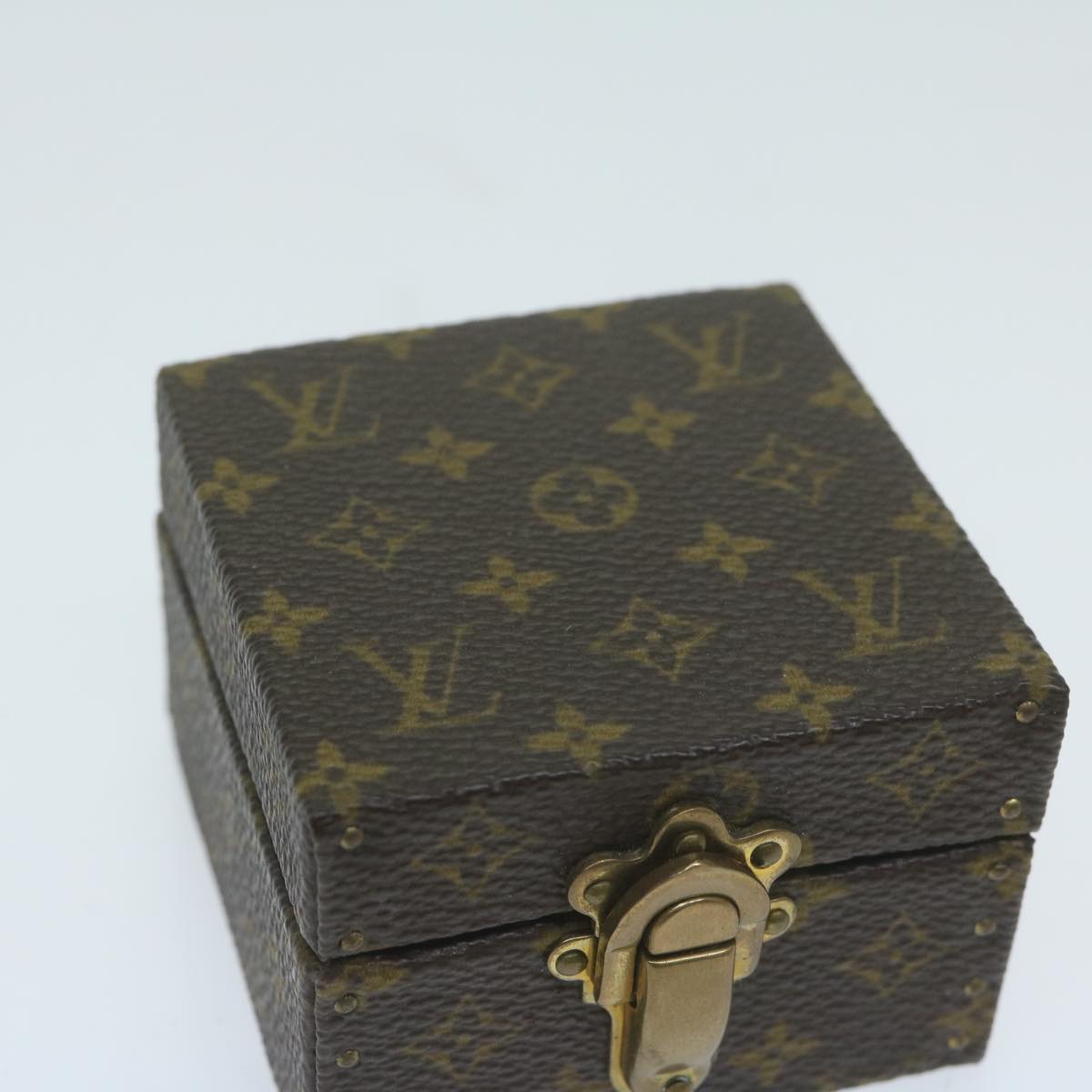 Louis Vuitton Jewelry Case Brown Canvas Jewelleryset Jewelry