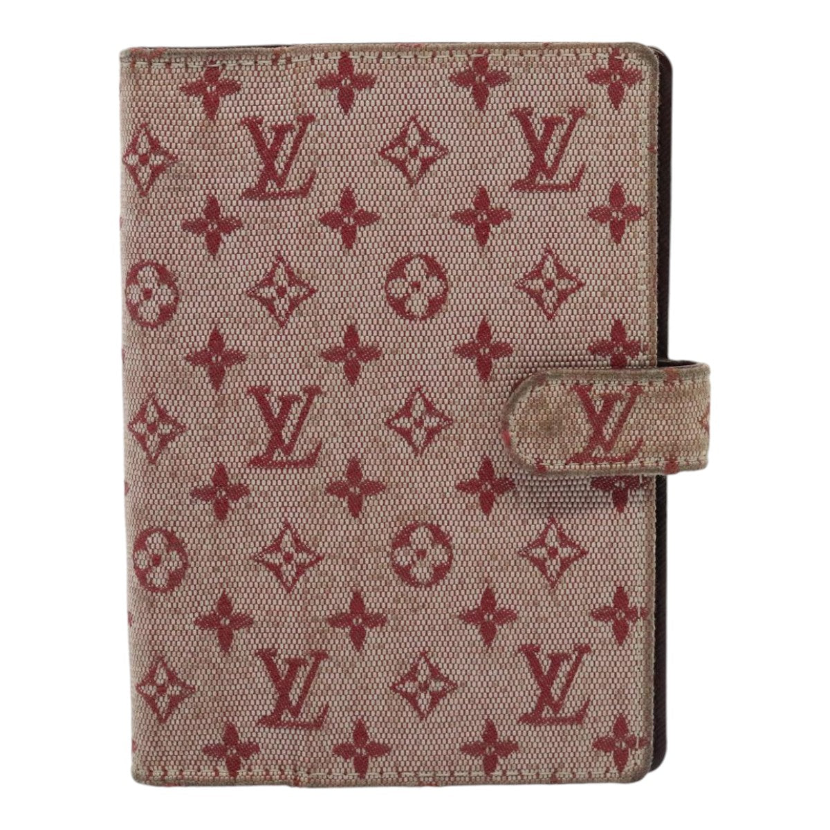 Louis Vuitton Agenda Cover Red Canvas Wallet