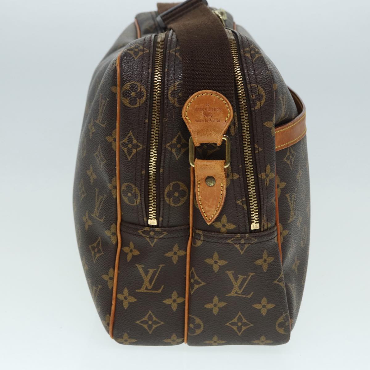 Louis Vuitton Reporter Brown Canvas Shoulder Bag