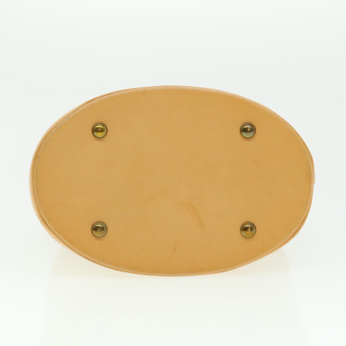 Louis Vuitton Bucket Pm Beige Leather Shoulder Bag