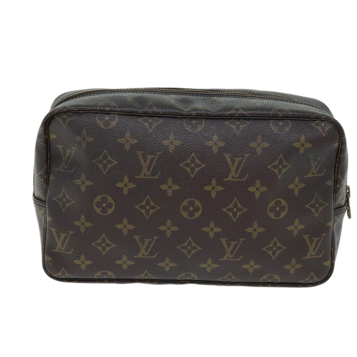 Louis Vuitton Trousse De Toilette Brown Canvas Clutch Bag