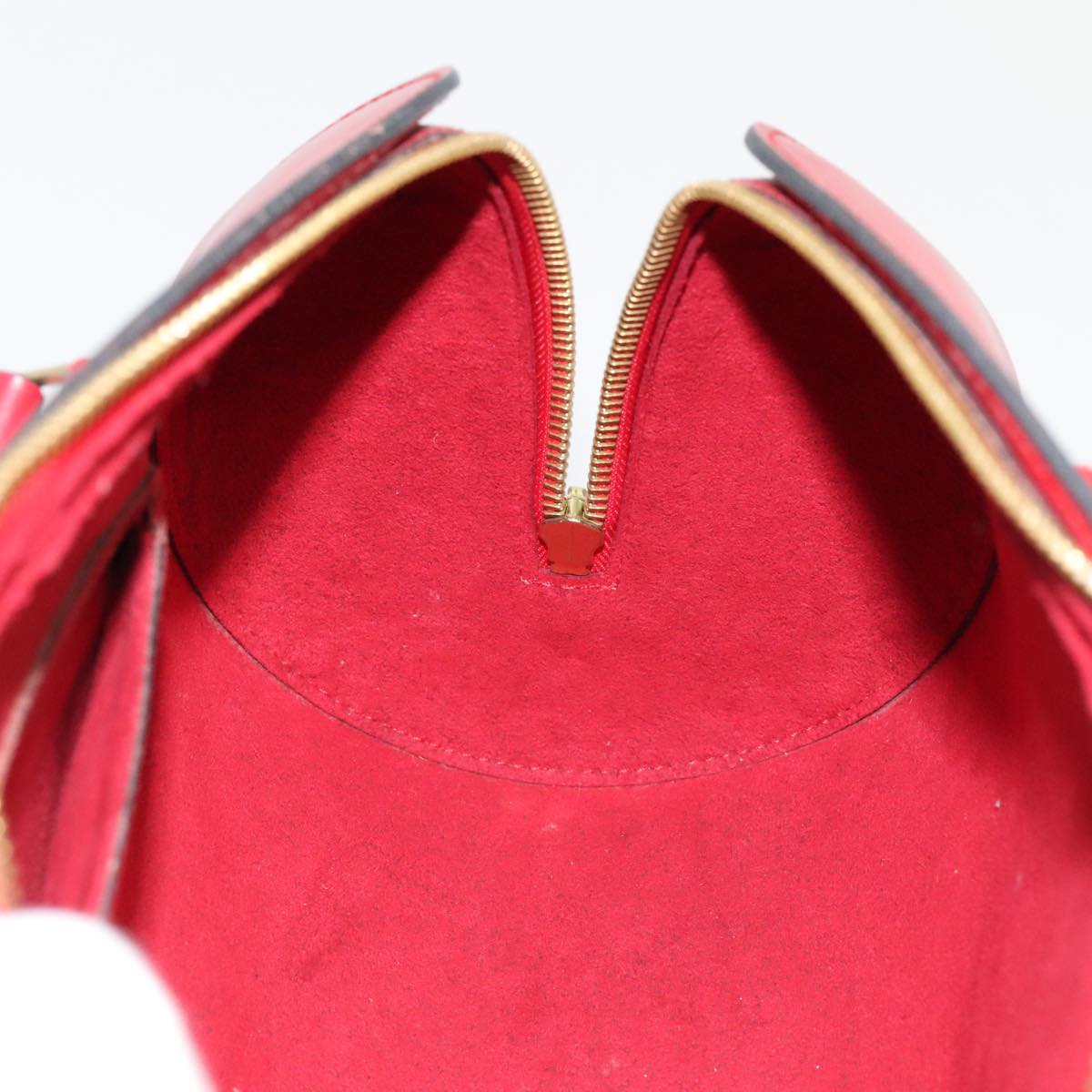 Louis Vuitton Soufflot Red Leather Handbag