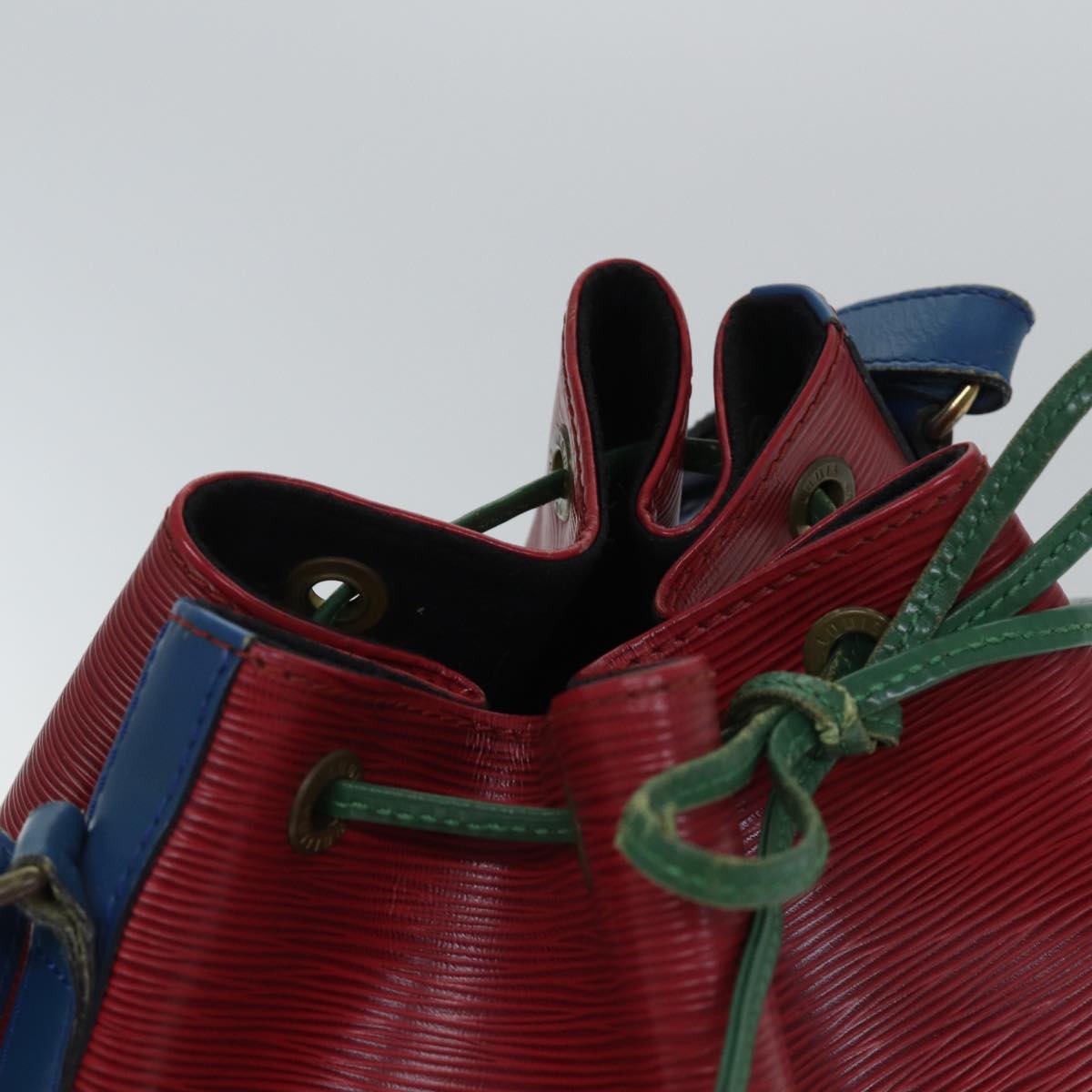 Louis Vuitton Noe Tricolore Red Leather Shoulder Bag