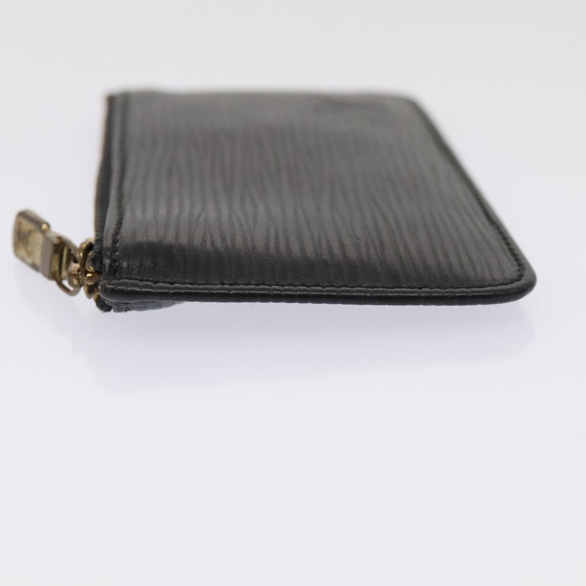Louis Vuitton Pochette Clés Black Leather Wallet